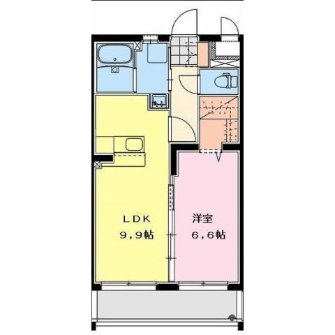 ヒカオプリンセスマンション(1LDK/1階)の間取り写真