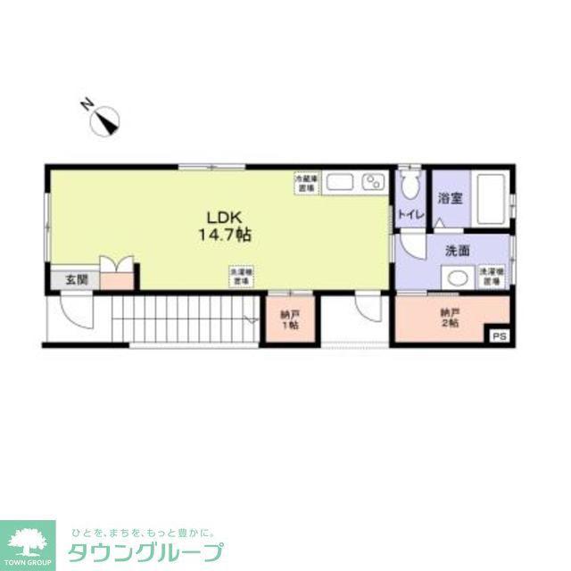 田中ビル(ワンルーム/3階)の間取り写真