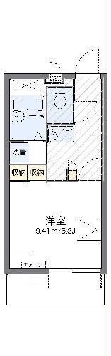 レオパレス小池(1K/2階)の間取り写真