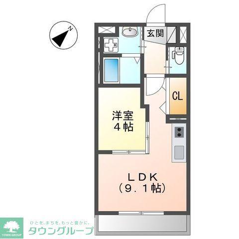 サンステージ(1LDK/3階)の間取り写真
