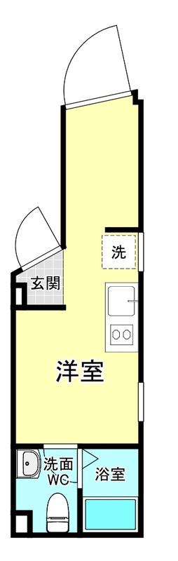 APICE SHIMO(ワンルーム/3階)の間取り写真