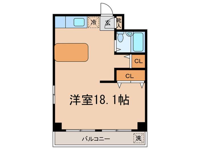 ハイツスターサンシャイン(ワンルーム/2階)の間取り写真