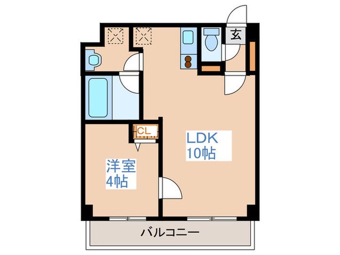 イリオスエフタ(1LDK/5階)の間取り写真