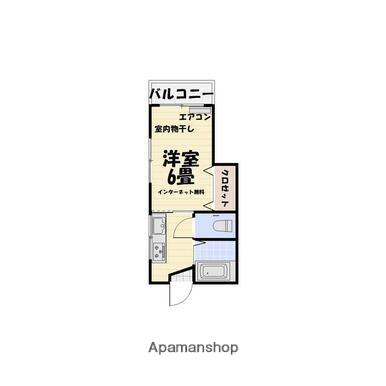 伊丹ビル(1K/3階)の間取り写真
