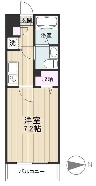 MAXIV西川口AZ TRE(1K/5階)の間取り写真
