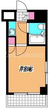 ジョグハウス三鷹(1K/3階)の間取り写真