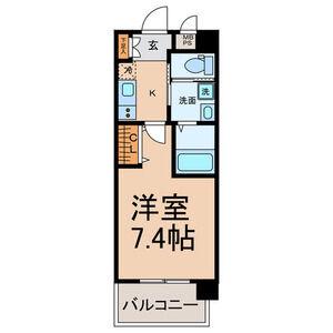 アヴェニールヤサカ(1K/1階)の間取り写真