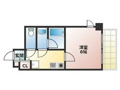 クオーレ三宮弐番館(1K/5階)の間取り写真