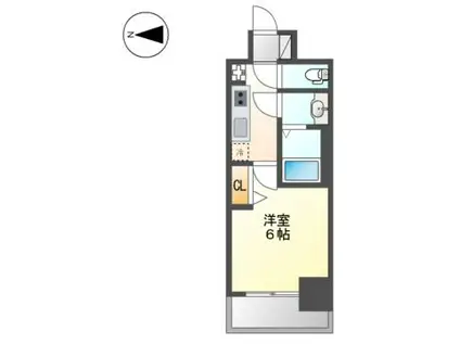 プレサンス太閤通ファシール(1K/5階)の間取り写真
