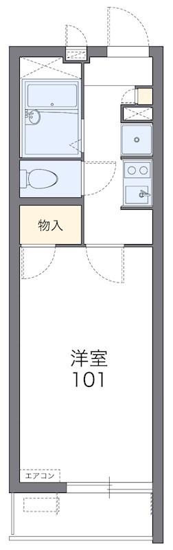 JR中央線 国分寺駅 徒歩15分 2階建 築16年(1K/1階)の間取り写真