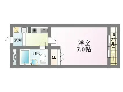 高橋ビル(1K/4階)の間取り写真