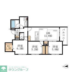 HEBEL MAISON 徳川園(3LDK/2階)の間取り写真