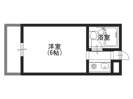 松ヶ丘エンビィハイム(1K/1階)の間取り写真