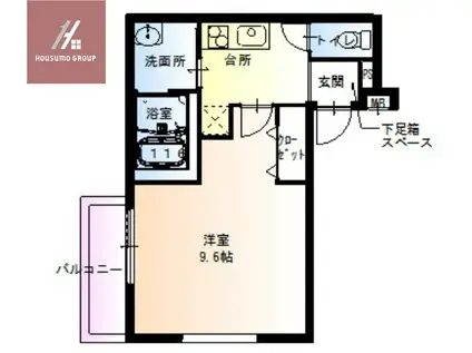 フジパレス平野南II番館(1K/1階)の間取り写真
