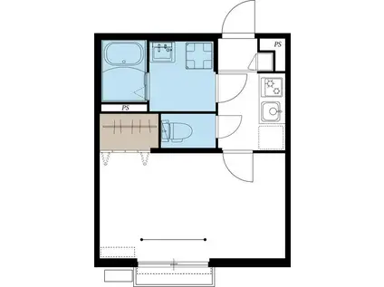 リブリ・TOYSTER YOKOHAMA(1K/1階)の間取り写真