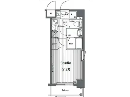 ガラ・ステージ大山(1K/4階)の間取り写真