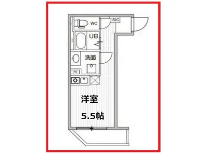 ティーズクオーレ柴又I(ワンルーム/1階)の間取り写真
