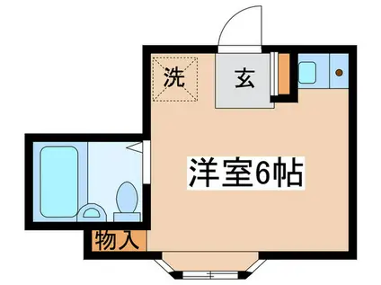 トゥインクル(ワンルーム/1階)の間取り写真
