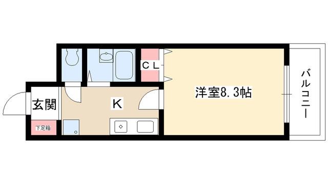 UMEX-7(1K/3階)の間取り写真