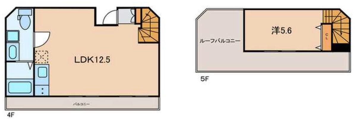 PASSAGE 白金(1LDK/4階)の間取り写真