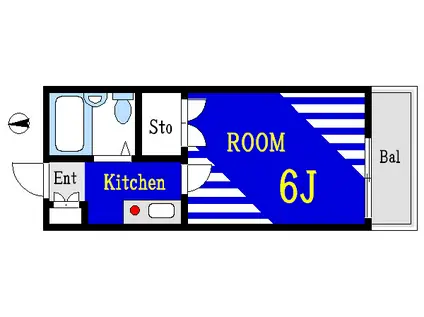 セント・メゾン小松川(1K/3階)の間取り写真