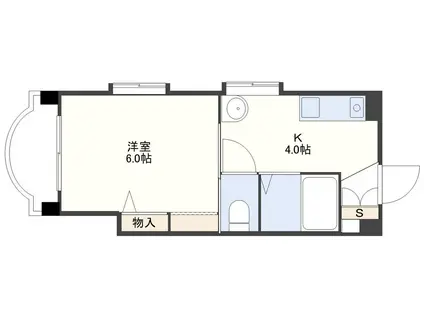 アパルタメントR(1K/3階)の間取り写真