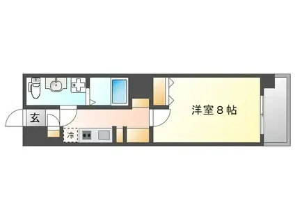 FANTASY SPACE千田(1K/6階)の間取り写真