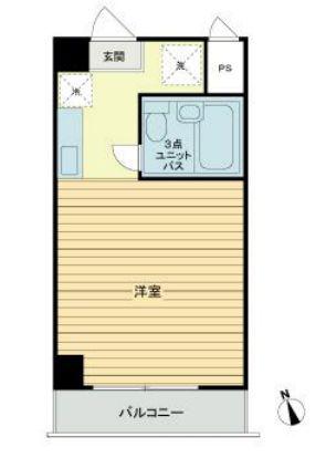 メゾンド経堂(ワンルーム/2階)の間取り写真