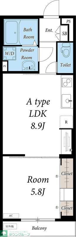 リブリ・ノエル(1LDK/1階)の間取り写真