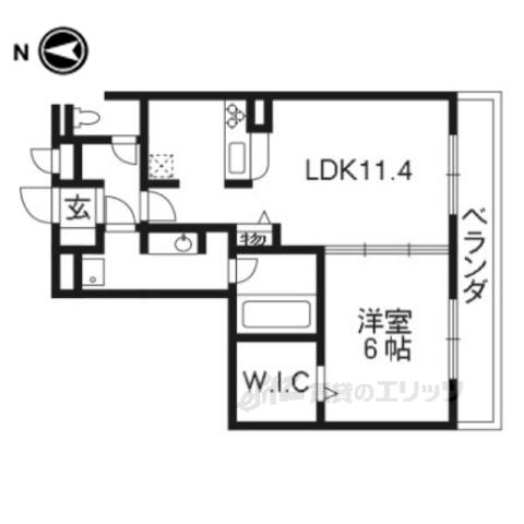 プレジール(1LDK/1階)の間取り写真