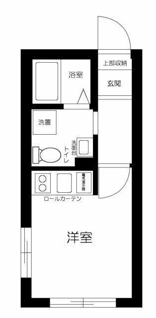 ルーナクレシェンテ町屋(ワンルーム/4階)の間取り写真