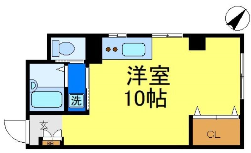 アクセス新小岩(ワンルーム/3階)の間取り写真