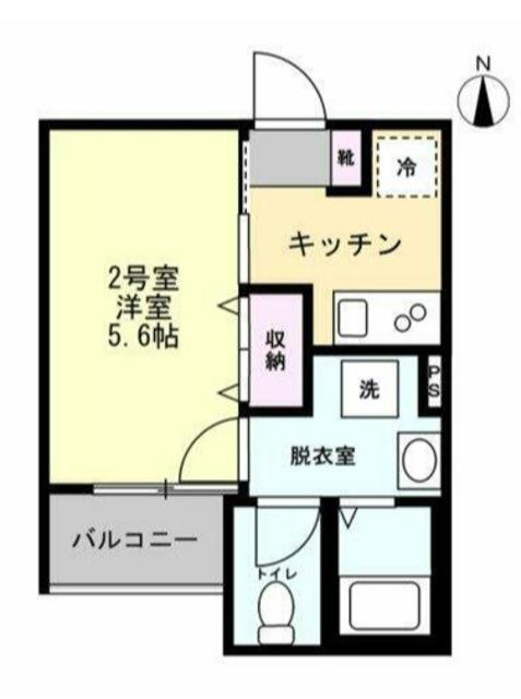 ベイルームアーバン海老名(1K/3階)の間取り写真