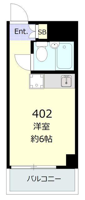 GSプラザ桜木町駅前(ワンルーム/4階)の間取り写真