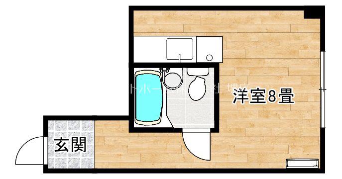 アメニティー堺(ワンルーム/5階)の間取り写真