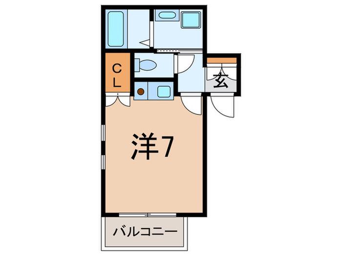 グランファミーユ目白(ワンルーム/3階)の間取り写真