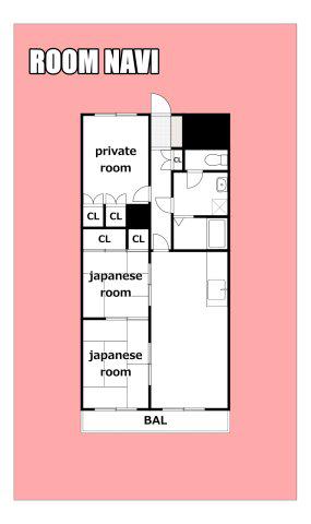 モルシェラ壱番館(3LDK/4階)の間取り写真