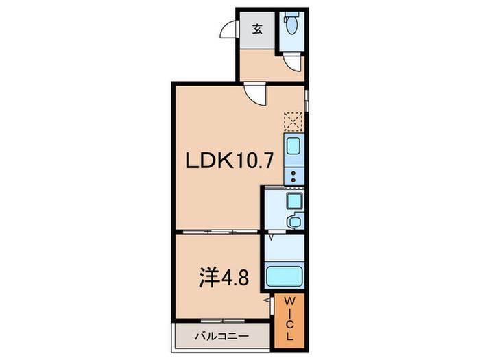 フジパレス深江駅前(1LDK/2階)の間取り写真