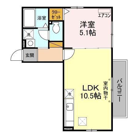 サニーコート8(1LDK/1階)の間取り写真