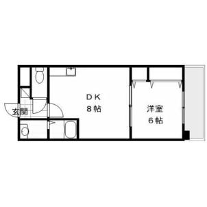セントラルタイム キムラビル(1DK/2階)の間取り写真