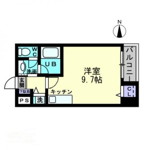サンシャンテ 西内町(ワンルーム/1階)の間取り写真