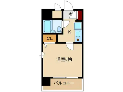 エスリード新大阪第3(1K/9階)の間取り写真