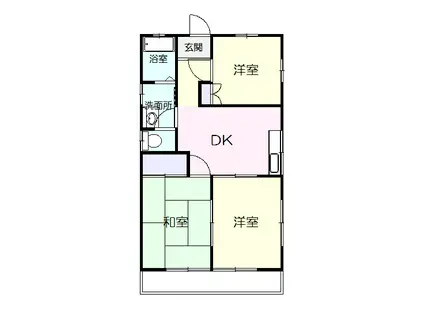 IMハイツ(3DK/2階)の間取り写真