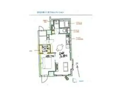 グランウフ保坂(1LDK/5階)の間取り写真