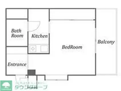 グランベル祖師谷(ワンルーム/5階)の間取り写真