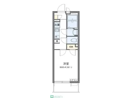 クレイノル ディネ(1K/3階)の間取り写真