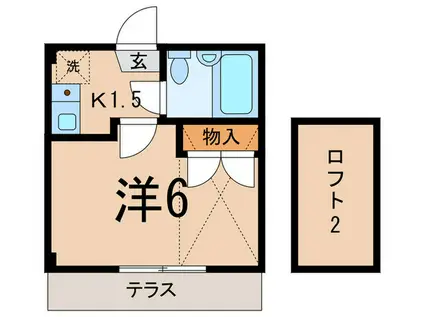 コートM&A PART1(1K/1階)の間取り写真