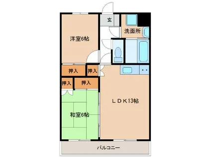 サンライズ吉村I(2LDK/2階)の外観写真