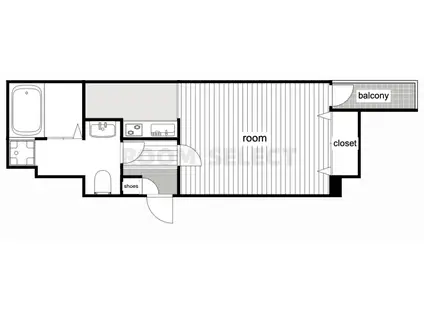 CHERIM中村日赤(1K/1階)の間取り写真