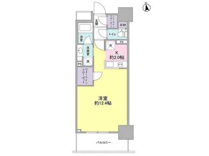 スタイリオ品川中延(1K/11階)の間取り写真